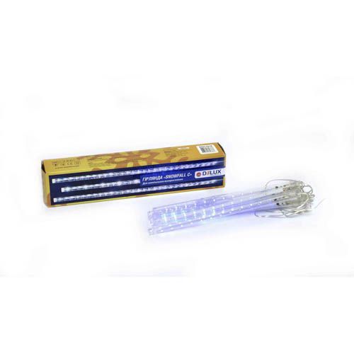 Зовнішня гірлянда Delux бурулька SNOWFALL 192LED 8*30см синє IP44