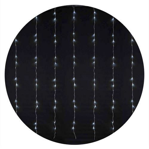 Внутрішня гірлянда Delux WATERFALL 264LED 3х2м біле прозорий провід IP20