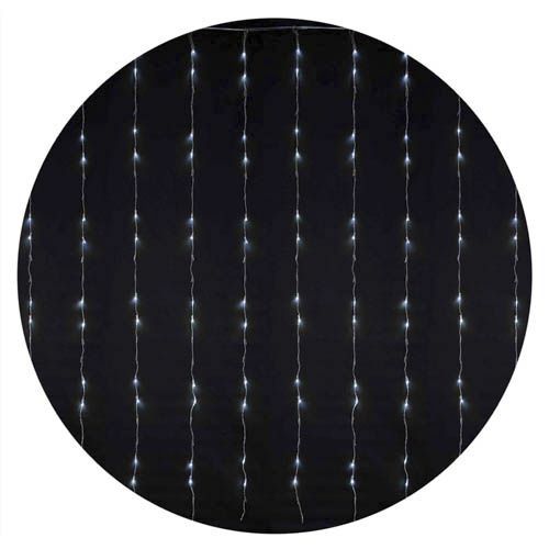 Внутрішня гірлянда Delux WATERFALL 240LED 2х2м біле прозорий провід IP20