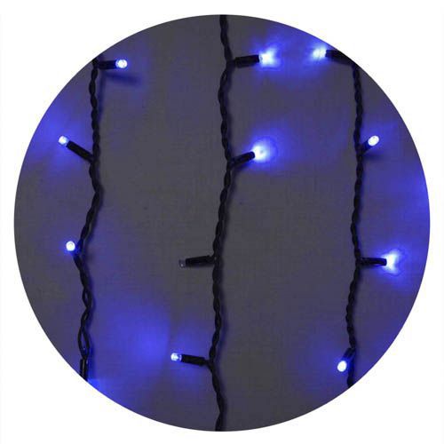 Зовнішня гірлянда Delux ICICLE 75LED 2x0.7м синє чорний провід IP44