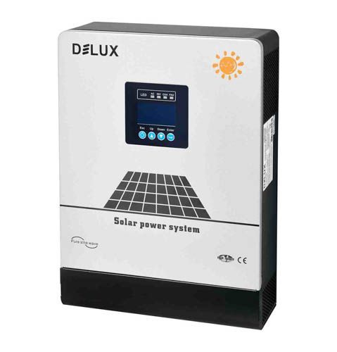 Інвертор сонячний гібридний DeLux з функцією заряду NKH-3KW 24V 60А MPPT