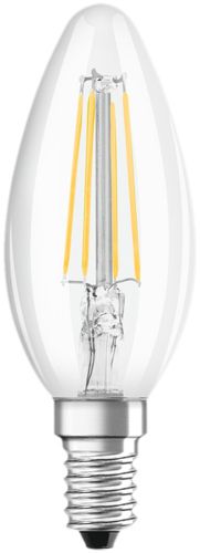 Лампа LED OSRAM диміруєма філаментна свічка CL B40 DIM 4,8W 2700K 230V FIL E14