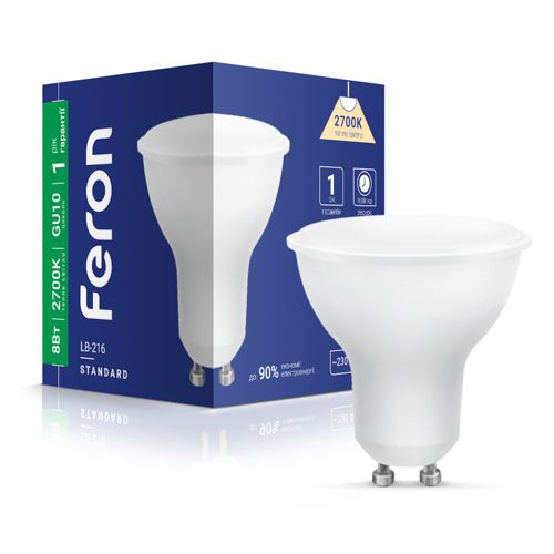 Лампа LED Feron LB-216 8W GU10 2700K