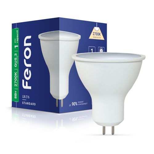 Лампа LED Feron LB-216 8W G5.3 2700K