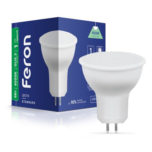 Лампа LED Feron LB-216 8W G5.3 4000K