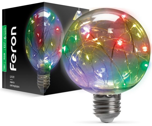 Лампа LED Feron LB-381 1W E27 RGB