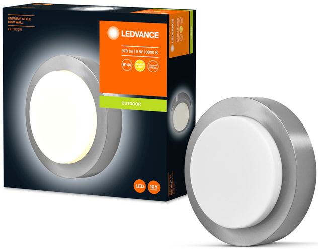 LED cвітильник настінний LEDVANCE 8W 3000K IP44 Endura Disc