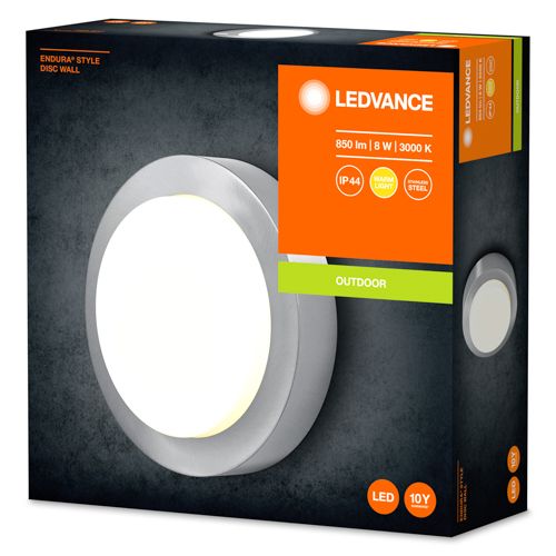 LED cвітильник настінний LEDVANCE 8W 3000K IP44 Endura Disc