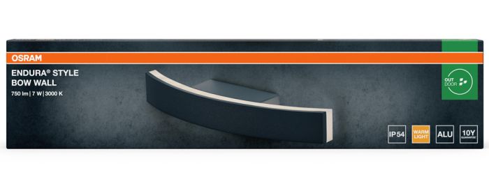 LED cвітильник настінний OSRAM 7W 3000K IP54 Endura Bow