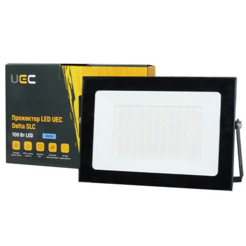 LED прожектор UEC Delta SLC 100W 6500K IP65 чорний