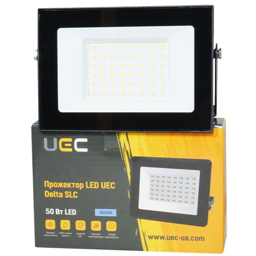 LED прожектор UEC Delta SLC 50W 6500K IP65 чорний