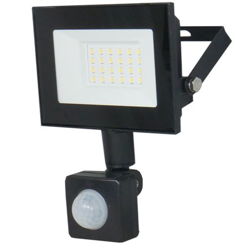 LED прожектор з датчиком руху UEC Delta SLC-MS 20W 6500K IP54 чорний