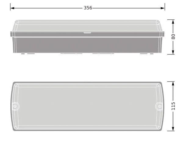 LED світильник LEDVANCE BLKH COMP RC SEN V 8W CPS IP65 Білий