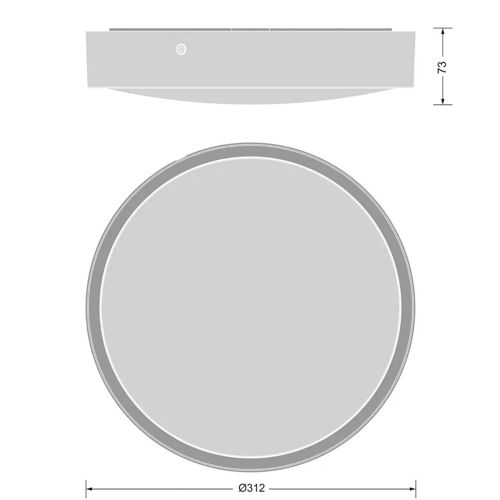 LED світильник LEDVANCE BLKH RD 300 P 16W CPS Чорний