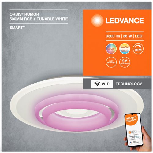 LED світильник LEDVANCE Smart WIFI Orbis Rumor 32W RGBW білий