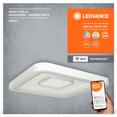 LED світильник LEDVANCE Smart WIFI Orbis Stella 32W RGBW білий
