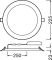 Світильник LEDVANCE DOWNLIGHT SLIM ALU 22W 3000К IP20 Білий