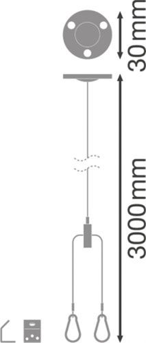 Комплект для підвісного монтажу PANEL 1200 SUSPENSION KIT