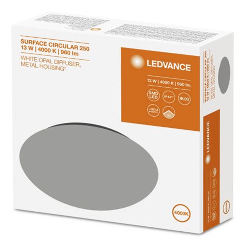 LED накладний світильник SURFACE SF CIRCULAR 250 13W 4000K IP44