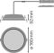 Світильник LEDVANCE DOWNLIGHT ALU DALI 14W 4000К IP44 Білий