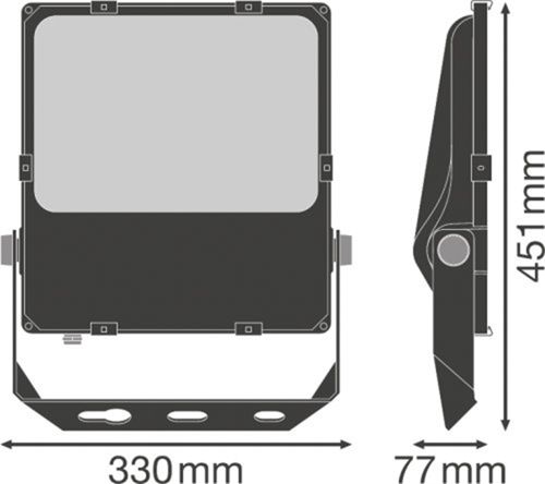 LED прожектор LEDVANCE FLOODLIGHT PERFORMANCE SYM R30 150W 3000К IP66 Чорний