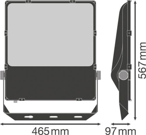 LED прожектор LEDVANCE FLOODLIGHT PERFORMANCE SYM R30 290W 4000К IP66 Чорний