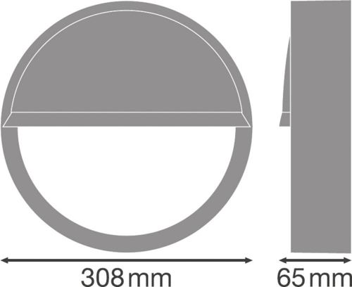 SURFACE BULKHEAD EYELID 300 BK