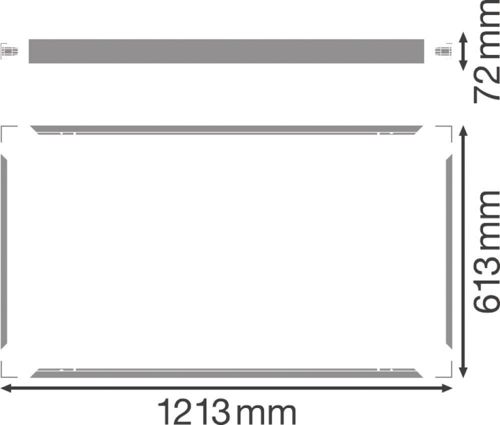 Рамка LEDVANCE для монтажу світильників "panel" SURFACE MOUNT KIT VALUE 1200x600