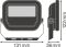 LED прожектор LEDVANCE FLOODLIGHT 10W 3000К IP65 Чорний