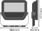 LED прожектор LEDVANCE FLOODLIGHT 30W 6500К IP65 Чорний
