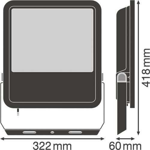 LED прожектор LEDVANCE FLOODLIGHT 165W 13000К IP65 Чорний