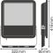 LED прожектор LEDVANCE симетричний FL PFM 165W 4000K SYM 100 Чорний