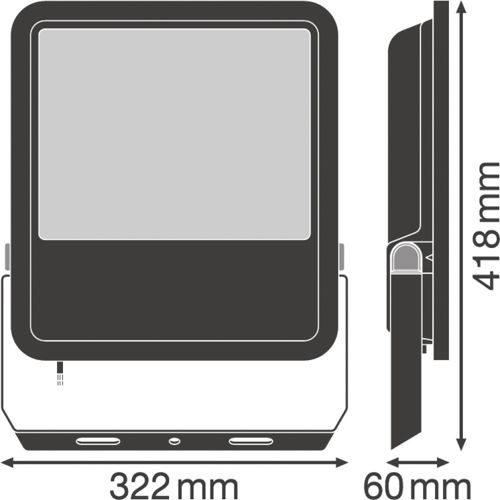 LED прожектор LEDVANCE симетричний FL PFM 165W 4000K SYM 100 Чорний