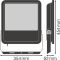 LED прожектор LEDVANCE FLOODLIGHT 200W 4000К IP65 Чорний
