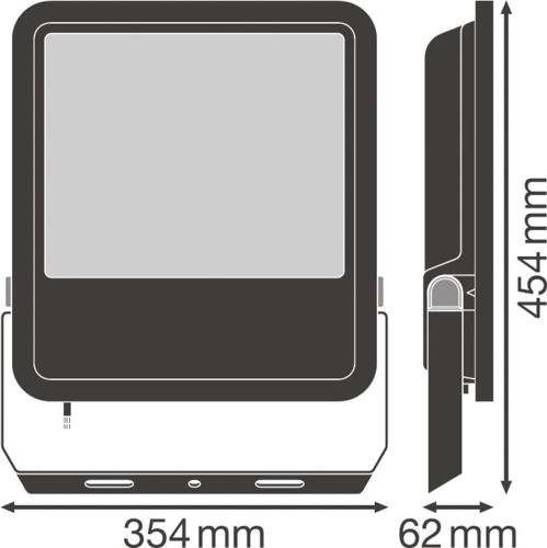 LED прожектор LEDVANCE FLOODLIGHT 200W 4000К IP65 Чорний