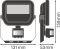 LED прожектор LEDVANCE FLOODLIGHT SENSOR 10W 4000К IP65 Чорний