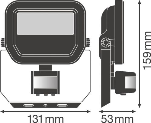 LED прожектор LEDVANCE FLOODLIGHT SENSOR 10W 4000К IP65 Чорний