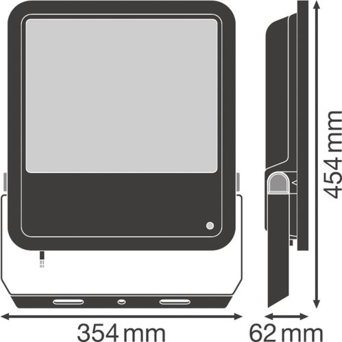 LED прожектор LEDVANCE FLOODLIGHT PHOTOCELL 200W 4000К IP65 Чорний