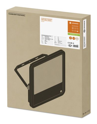 LED прожектор LEDVANCE FLOODLIGHT PHOTOCELL 200W 4000К IP65 Чорний
