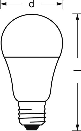 Лампа LED OSRAM груша з керуванням SMART WIFI A75 9,5W 2700K-6500K TW FR E27