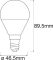 Лампа LED OSRAM кулька з керуванням SMART WIFI P40 5W 2700K-6500K TW FR E14