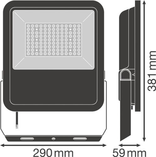 LED прожектор LEDVANCE FLOODLIGHT AREA 72W 3000К IP65 Чорний