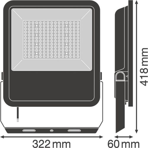 LED прожектор LEDVANCE FLOODLIGHT AREA 105W 3000К IP65 Чорний