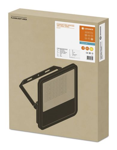 LED прожектор LEDVANCE FLOODLIGHT AREA 105W 3000К IP65 Чорний