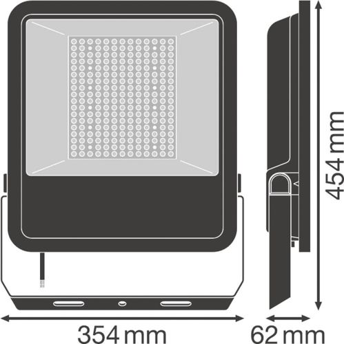 LED прожектор LEDVANCE FLOODLIGHT AREA 145W 3000К IP65 Чорний