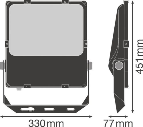 LED прожектор LEDVANCE FLOODLIGHT PERFORMANCE SYM 60 150W 4000К IP66 Чорний