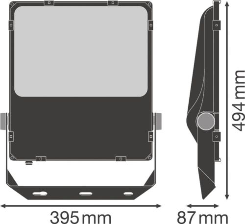 LED прожектор LEDVANCE FLOODLIGHT PERFORMANCE SYM 60 200W 3000К IP66 Чорний