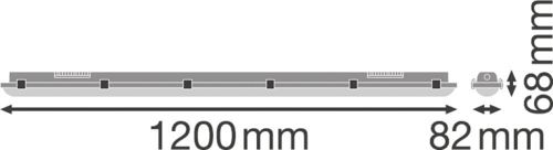 LED світильник LEDVANCE DP EM 1200 18W 6500K IP65 Сірий