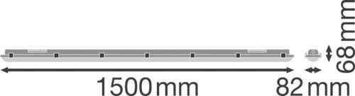 LED світильник LEDVANCE DP EM 1500 26W 4000K IP65 Сірий