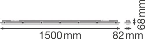 LED світильник LEDVANCE DP EM 1500 81W 4000K IP65 Сірий